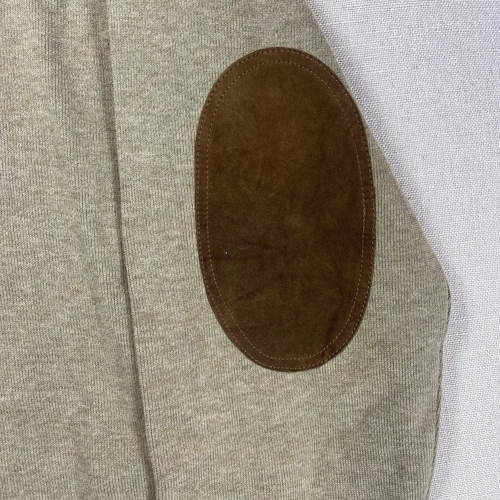 Polo Ralph Lauren Sweater Mens 2XL Green Cotton Shawl Collar Elbow‎ Patch Knit - Picture 3 of 10